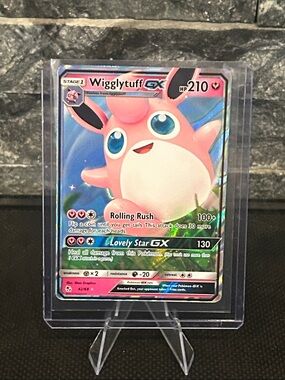 Pokemon Wigglytuff GX 42/68 Full Art Holo from Hidden Fates M/NM (2019)